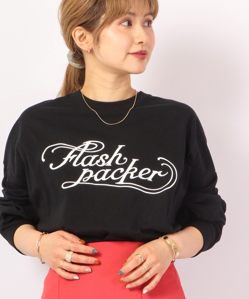 FLASH PACKER ビッグシルエット 長袖Tシャツ（Tシャツ/カットソー）｜FLASH PACKER（フラッシュパッカー）