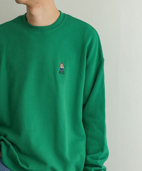 『別注』TeddyBear×SENSEOFPLACEテディベアスウェットシャツ