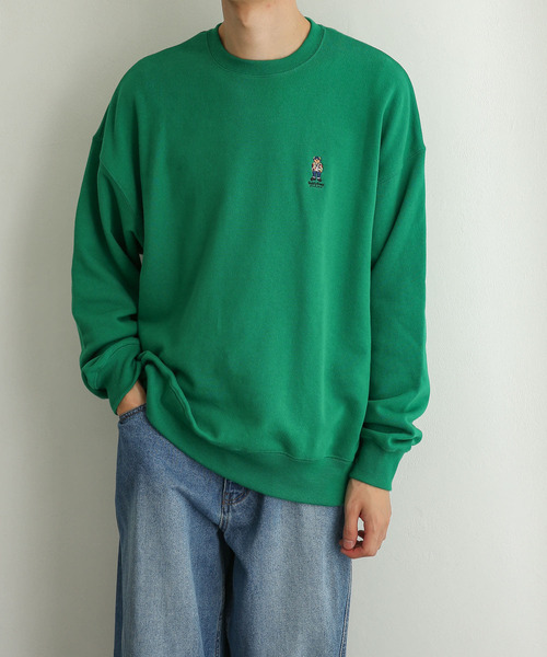 『別注』TeddyBear×SENSEOFPLACEテディベアスウェットシャツ