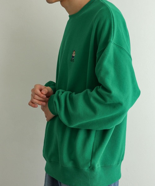 『別注』TeddyBear×SENSEOFPLACEテディベアスウェットシャツ