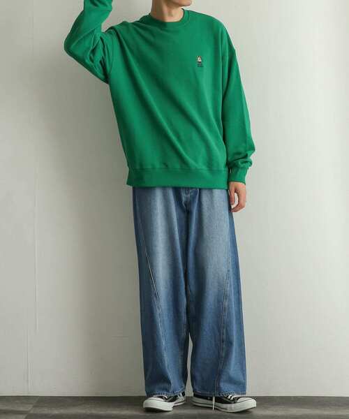 『別注』TeddyBear×SENSEOFPLACEテディベアスウェットシャツ