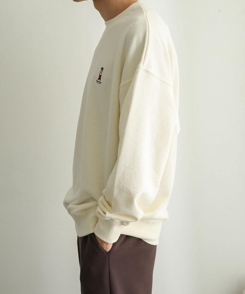 SENSE OF PLACE by URBAN RESEARCH（センスオブプレイスバイアーバンリサーチ）の「『別注』TeddyBear×SENSE OF PLACE　テディベアスウェットシャツ（スウェット・メンズ・ブラック/グリーン/ライトベージュ/グレー・MEDIUM/LARGE）」の17枚目の写真