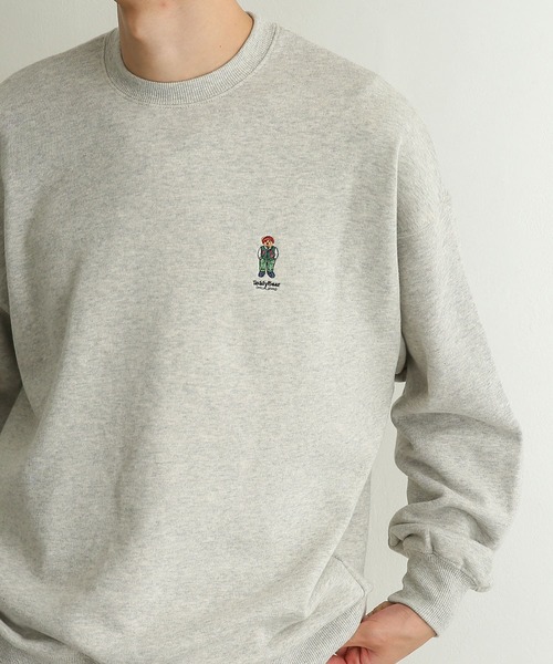 SENSE OF PLACE by URBAN RESEARCH（センスオブプレイスバイアーバンリサーチ）の「『別注』TeddyBear×SENSE OF PLACE　テディベアスウェットシャツ（スウェット・メンズ・ブラック/グリーン/ライトベージュ/グレー・MEDIUM/LARGE）」の22枚目の写真