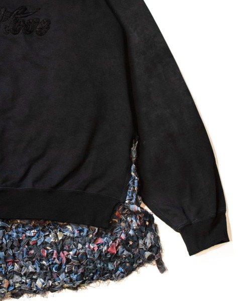 SEVESKIG(セヴシグ)の「SEVESKIG/セブシグ/セヴシグ/Vintage S.W Shirt Ver.Crooked Love(スウェット・メンズ・ブラック/パープル/レッド・L/S/M/XL)」の4枚目の写真