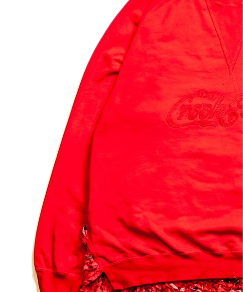 SEVESKIG(セヴシグ)の「SEVESKIG/セブシグ/セヴシグ/Vintage S.W Shirt Ver.Crooked Love(スウェット・メンズ・ブラック/パープル/レッド・L/S/M/XL)」の6枚目の写真