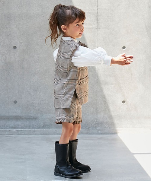 petit main(プティマイン)の「【リンク】ちびフリルショートパンツ(キッズ)(その他パンツ・キッズ・ブラウン/グレー/ブラック・120cm/90cm/130cm/100cm/110cm/80cm)」の13枚目の写真