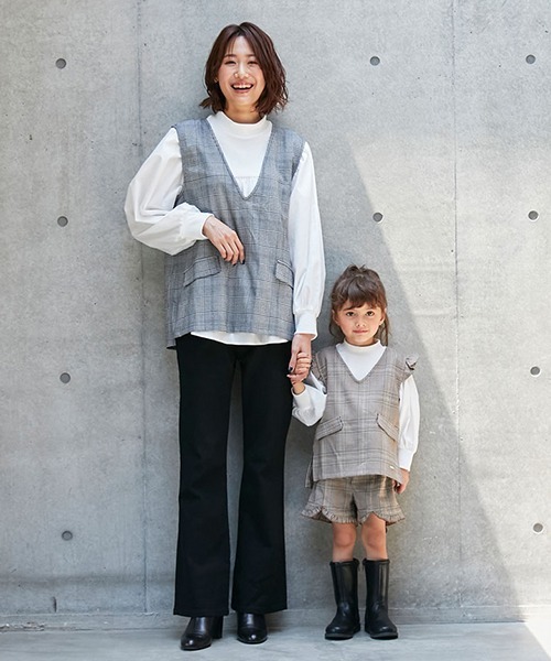 petit main(プティマイン)の「【リンク】ちびフリルショートパンツ(キッズ)(その他パンツ・キッズ・ブラウン/グレー/ブラック・120cm/90cm/130cm/100cm/110cm/80cm)」の12枚目の写真