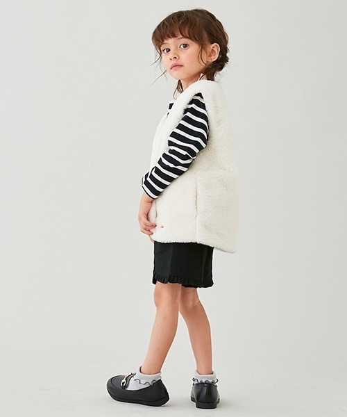 petit main(プティマイン)の「【リンク】ちびフリルショートパンツ(キッズ)(その他パンツ・キッズ・ブラウン/グレー/ブラック・120cm/90cm/130cm/100cm/110cm/80cm)」の10枚目の写真