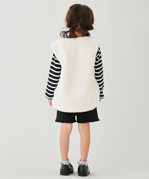 petit main(プティマイン)の「【リンク】ちびフリルショートパンツ(キッズ)(その他パンツ・キッズ・ブラウン/グレー/ブラック・120cm/90cm/130cm/100cm/110cm/80cm)」の9枚目の写真