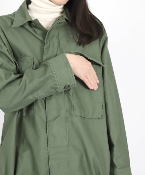 D.M.G.（ドミンゴ）の「[D.M.G. / ディーエムジー] モールスキン　BIGミリタリーブルゾン（ブルゾン・レディース・オリーブ・FREE）」の7枚目の写真