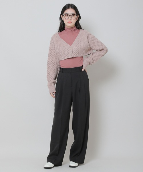 ALAND（エーランド）の「3.3 Field Trip／2タックワイドスラックス 2173680（スラックス・レディース・ブラウン/ブラック・FREE）」の10枚目の写真