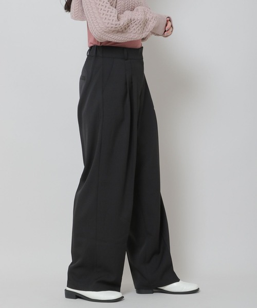 ALAND（エーランド）の「3.3 Field Trip／2タックワイドスラックス 2173680（スラックス・レディース・ブラウン/ブラック・FREE）」の12枚目の写真