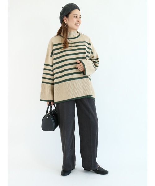 Lugnoncure（ルノンキュール）の「コーデュロイストレートパンツ（その他パンツ・レディース・チャコール/オレンジ/ベージュ/オフホワイト・MEDIUM/LARGE）」の17枚目の写真