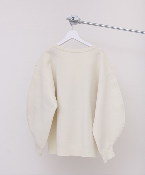 ap retro(アプレトロ)の「ダイバーニット深Vニットプルオーバー(ニット/セーター・レディース・ブラック/アイボリー/ホワイト×ブラック/ブラック×ホワイト/ホワイト×ブルー/ライトブルー/ライトグリーン・FREE)」の20枚目の写真