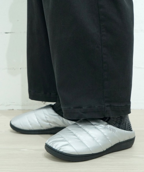 SUBU(スブ)の「SUBU スブ PERMANENT パーマネント 冬用サンダル SB(スリッポン・レディース・ブラック/グリーン/カモフラージュ/グレー/カーキ/シルバー・2/3)」の5枚目の写真