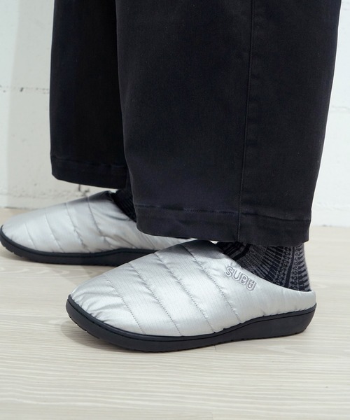 SUBU(スブ)の「SUBU スブ PERMANENT パーマネント 冬用サンダル SB(スリッポン・レディース・ブラック/グリーン/カモフラージュ/グレー/カーキ/シルバー・2/3)」の18枚目の写真