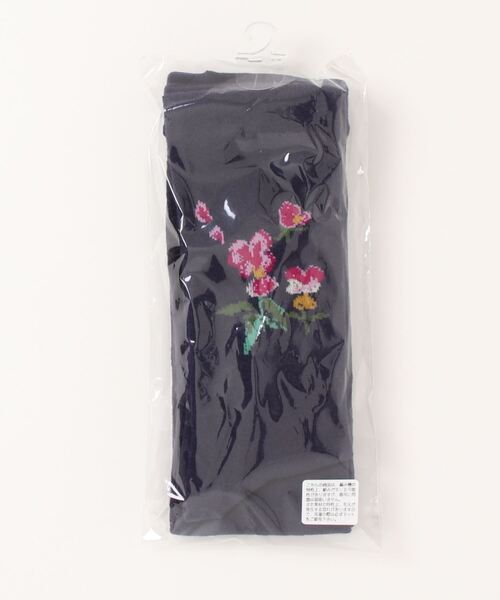 HAKKA KIDS（ハッカキッズ）の「[ジュニアサイズ]ビオラ柄タイツ（タイツ/ストッキング・キッズ・ブラウン/ネイビー/ボルドー・L）」の3枚目の写真