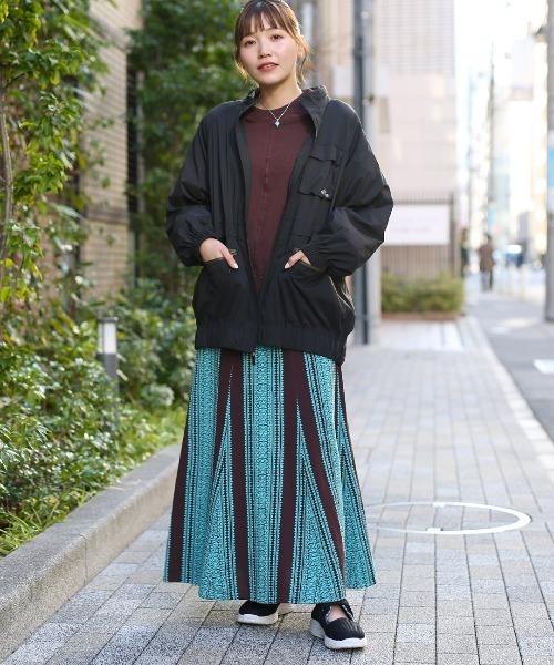 チチカカ（チチカカ）の「撥水ストレッチブルゾン（ブルゾン・レディース・ブラック/カーキ/ベージュ・FREE）」の12枚目の写真