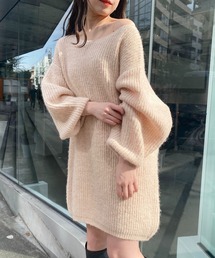 Chico（チコ）の「メランジボートネックミニワンピース（ワンピース・レディース）」
