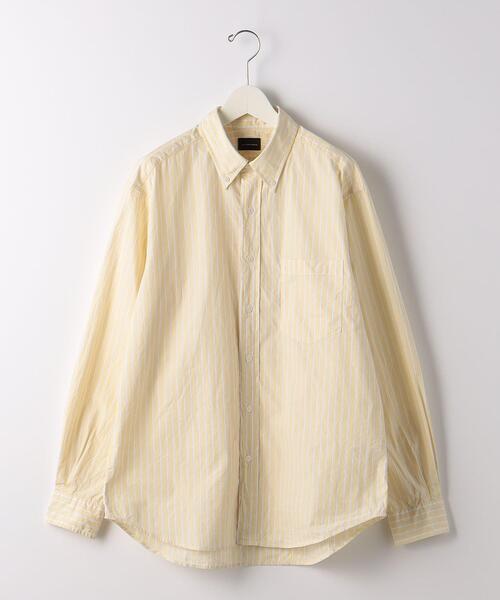 green label relaxing(グリーンレーベルリラクシング)の「パターンストライプ ジャストルーズ ボタンダウン シャツ(シャツ/ブラウス・メンズ・ライトブルー/イエロー/ケリー・XL/L/S/M)」の17枚目の写真