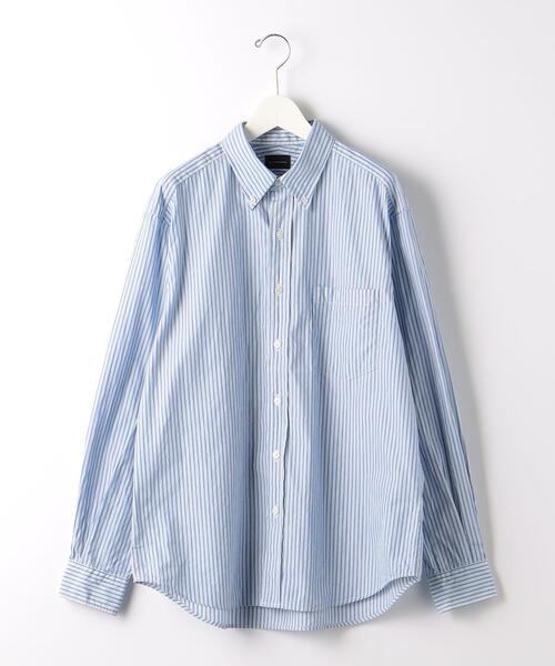 green label relaxing(グリーンレーベルリラクシング)の「パターンストライプ ジャストルーズ ボタンダウン シャツ(シャツ/ブラウス・メンズ・ライトブルー/イエロー/ケリー・XL/L/S/M)」の19枚目の写真