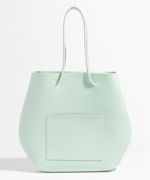 YAHKI（ヤーキ）の「YAHKI/ヤーキ TOTE BAG トートバッグ ハンドバッグ パステルカラー（ハンドバッグ・レディース・ライトグリーン/ブラック/ライラック/アイボリー・FREE）」の14枚目の写真
