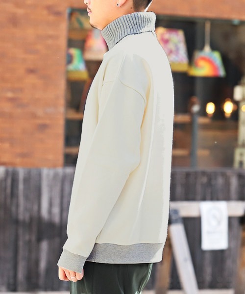 セール】裏起毛ニットタートルネックスウェット（ニット/セーター