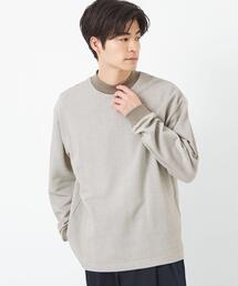 green label relaxing | 鹿の子 モックネック ロングスリーブ カットソー(Tシャツ/カットソー)