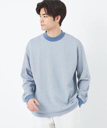 green label relaxing | 鹿の子 モックネック ロングスリーブ カットソー(Tシャツ/カットソー)