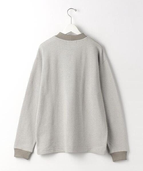 green label relaxing(グリーンレーベルリラクシング)の「鹿の子 モックネック ロングスリーブ カットソー(Tシャツ/カットソー・メンズ・ライトブルー/ネイビー/ベージュ・M/S/XL/L)」の12枚目の写真