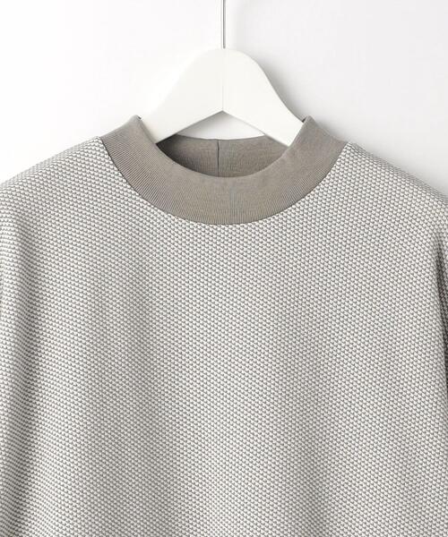 green label relaxing(グリーンレーベルリラクシング)の「鹿の子 モックネック ロングスリーブ カットソー(Tシャツ/カットソー・メンズ・ライトブルー/ネイビー/ベージュ・M/S/XL/L)」の13枚目の写真