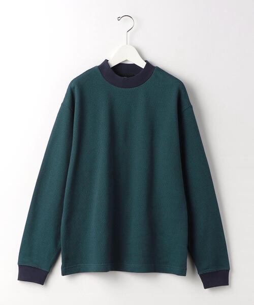 green label relaxing(グリーンレーベルリラクシング)の「鹿の子 モックネック ロングスリーブ カットソー(Tシャツ/カットソー・メンズ・ライトブルー/ネイビー/ベージュ・M/S/XL/L)」の19枚目の写真