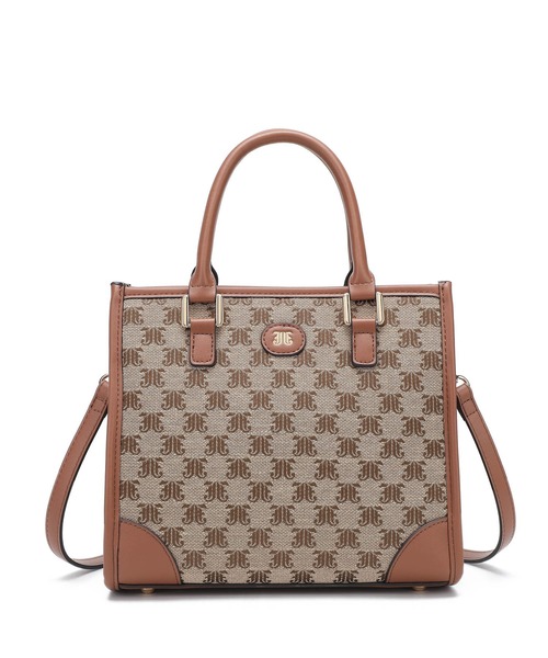 jouetie（ジュエティ）の「【jouetie/ジュエティ】JJモノグラムジャガード スクエアハンドバッグ（ハンドバッグ・レディース・アイボリー/ブラック/ベージュ/ダークブルー/キャメル・FREE）」の10枚目の写真