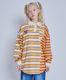 Candy Stripper | STRANGERS BORDER SWITCHED POLO トップス(ポロシャツ)