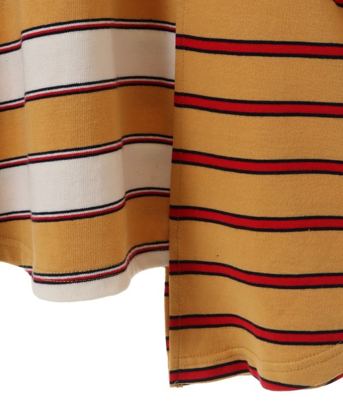 Candy Stripper（キャンディストリッパー）の「STRANGERS BORDER SWITCHED POLO トップス（ポロシャツ・レディース・ネイビー/イエロー・2）」の16枚目の写真