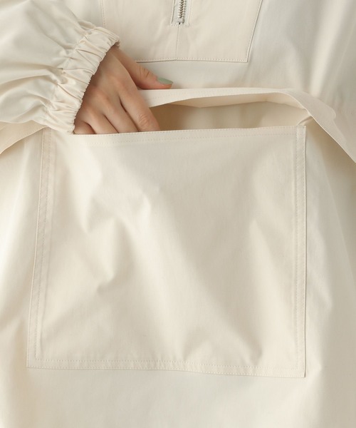 A part by（アパートバイ）の「アノラックパーカー（マウンテンパーカー・レディース・ブラック/アイボリー・FREE）」の15枚目の写真