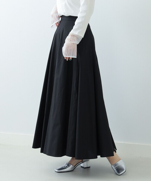 Ray BEAMS（レイビームス）の「Ray BEAMS / コットン ロング フレア スカート（スカート・レディース・ブラック/パープル/グリーン・0/1）」の11枚目の写真