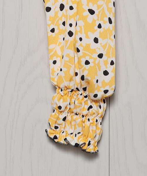 H　BEAUTY&YOUTH UNITED ARROWS（エイチビューティーアンドユースユナイテッドアローズ）の「＜H＞FLOWER PRINT SHRRING BLOUSE/ブラウス（シャツ/ブラウス・レディース・イエロー/ブラック・FREE）」の8枚目の写真