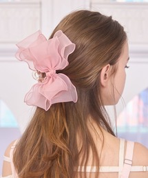 lilLilly | オーガンジーリボンヘアクリップ(バレッタ/ヘアクリップ)