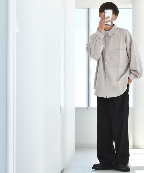 大幅値下げ【大人気韓国ブランド】ロウクラシック ギャザーシャツ 白