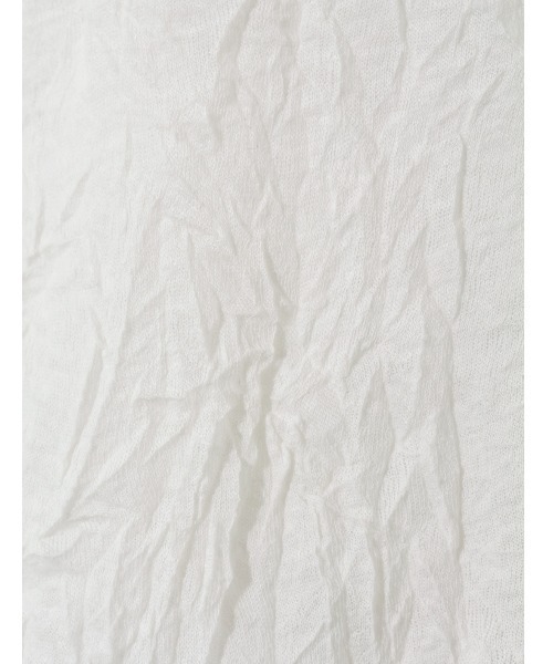 MIDIUMISOLID（ミディウミソリッド）の「シースルーハイネックハーフスリーブインナー（Tシャツ/カットソー・レディース・オフホワイト/ライトブルー/ブラック/ベージュ・FREE）」の8枚目の写真