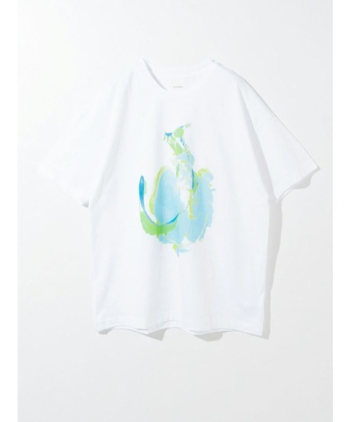 MIDIUMISOLID（ミディウミソリッド）の「シースルーハイネックハーフスリーブインナー（Tシャツ/カットソー・レディース・オフホワイト/ライトブルー/ブラック/ベージュ・FREE）」の21枚目の写真