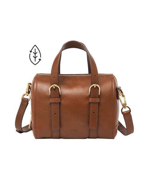 FOSSIL（フォッシル）の「フォッシル サッチェルバッグ レディース レザー ブラウン スマホ収納可 ZB1856200（ショルダーバッグ・レディース・ブラウン・FREE）」の8枚目の写真