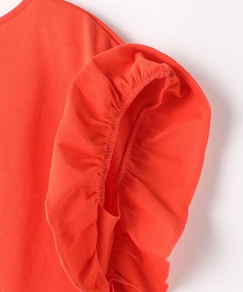 green label relaxing（グリーンレーベルリラクシング）の「フェミニン 袖フリル ショートスリーブ プルオーバー カットソー（Tシャツ/カットソー・レディース・ブラック/その他1/オレンジ・FREE）」の16枚目の写真