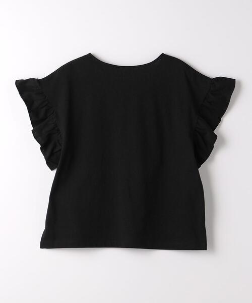 green label relaxing（グリーンレーベルリラクシング）の「フェミニン 袖フリル ショートスリーブ プルオーバー カットソー（Tシャツ/カットソー・レディース・ブラック/その他1/オレンジ・FREE）」の12枚目の写真