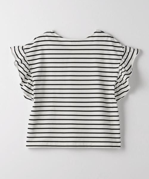 green label relaxing（グリーンレーベルリラクシング）の「フェミニン 袖フリル ショートスリーブ プルオーバー カットソー（Tシャツ/カットソー・レディース・ブラック/その他1/オレンジ・FREE）」の8枚目の写真