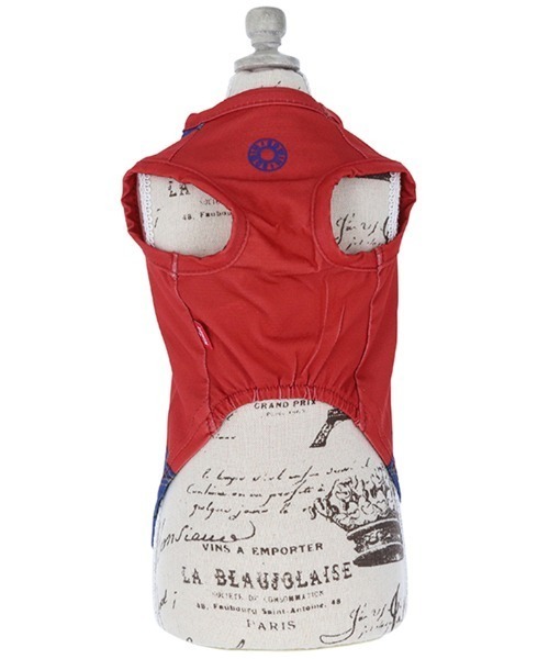 EDWIN（エドウィン）の「EDWIN/オーバーオールプリントメッシュタンク（ペットウェア・メンズ・ホワイト/レッド・2L/S/XS/L/M/3L）」の11枚目の写真