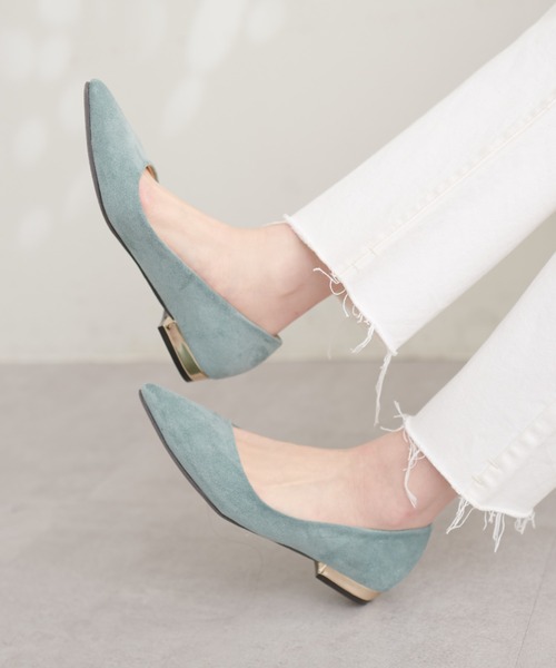 natural couture（ナチュラルクチュール）の「ポインテッドパンプス（その他シューズ・レディース・その他1/オレンジ/ブルー/ブラック・LARGE/MEDIUM）」の3枚目の写真