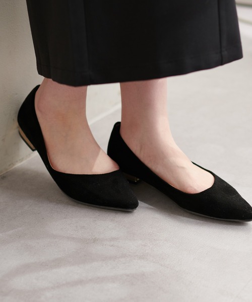 natural couture（ナチュラルクチュール）の「ポインテッドパンプス（その他シューズ・レディース・その他1/オレンジ/ブルー/ブラック・LARGE/MEDIUM）」の2枚目の写真