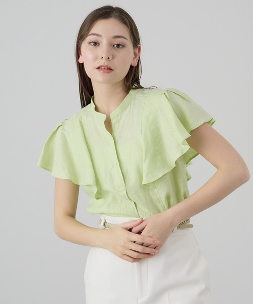 ANAYI（アナイ）の「ソフトリネンフレア袖 ブラウス（シャツ